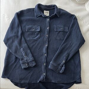 Aerie Navy Button Down Shirt